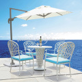 durable outdoor furniture garden set wholesale white cast aluminium bistro dining table and chairs
